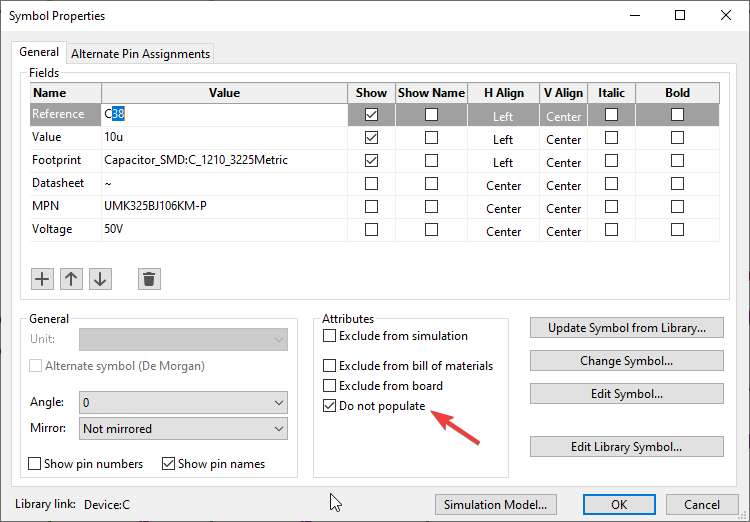 Screenshot showing how PCM Updates are indicated