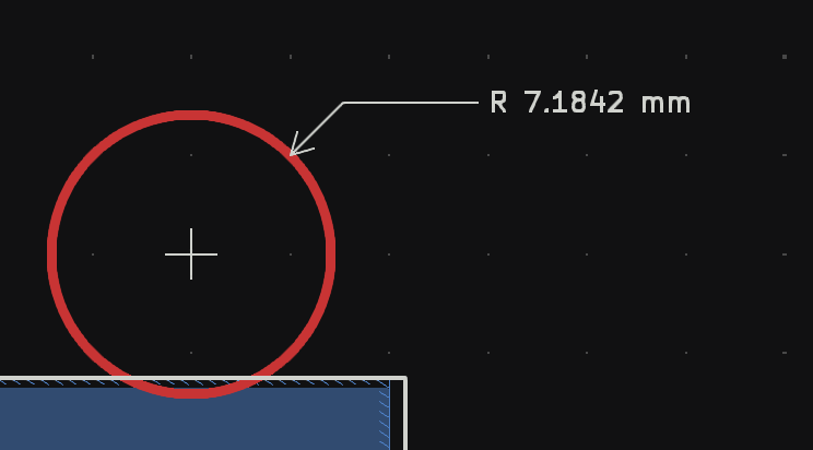 radial dimensions