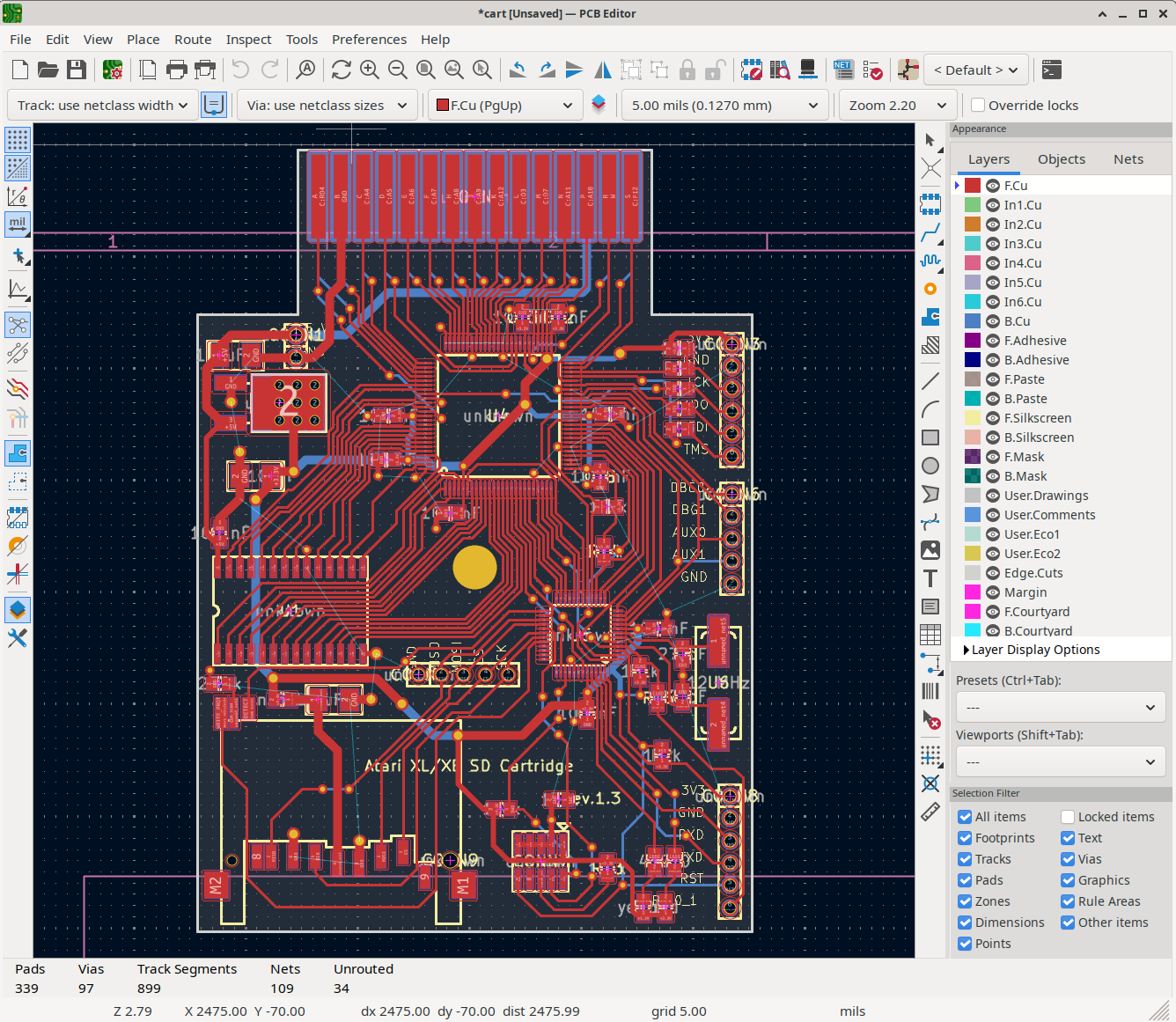 geda pcb example